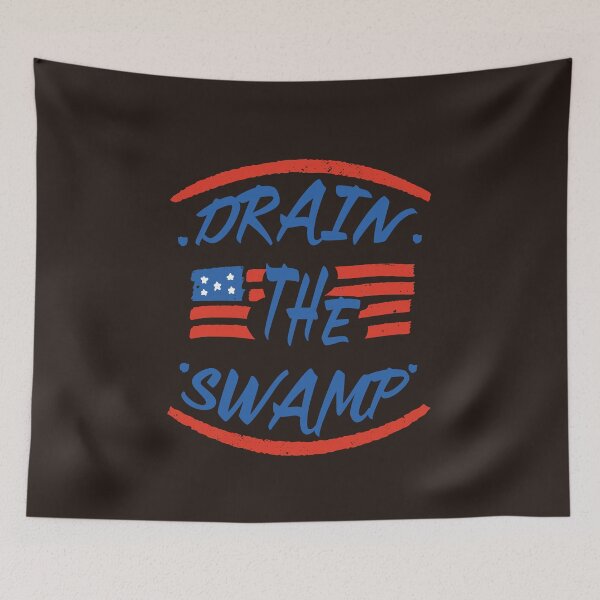 Item preview, DRAIN THE SWAMP AMERICAN PATRIOT SLOGAN FOR ELECTIONS 2020 designed and sold by Delicious Design ⭐⭐⭐⭐⭐.