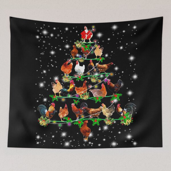 Item preview, Funny Chickens Christmas Tree Tee Ornament Decor designed and sold by DuongBui.