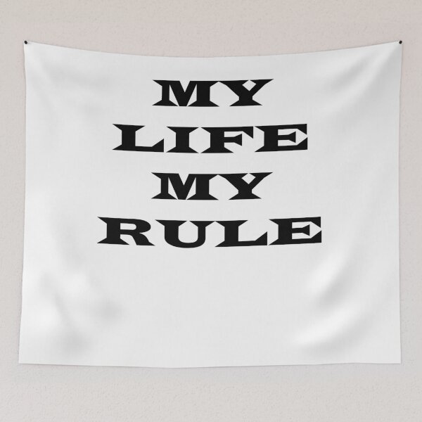 Item preview, MY LIFE MY RULE WORD LETTER designed and sold by ArtGallary6810.