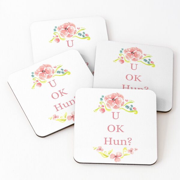 Item preview, U ok Hun? Floral Quote designed and sold by Pandoras-Boxx.
