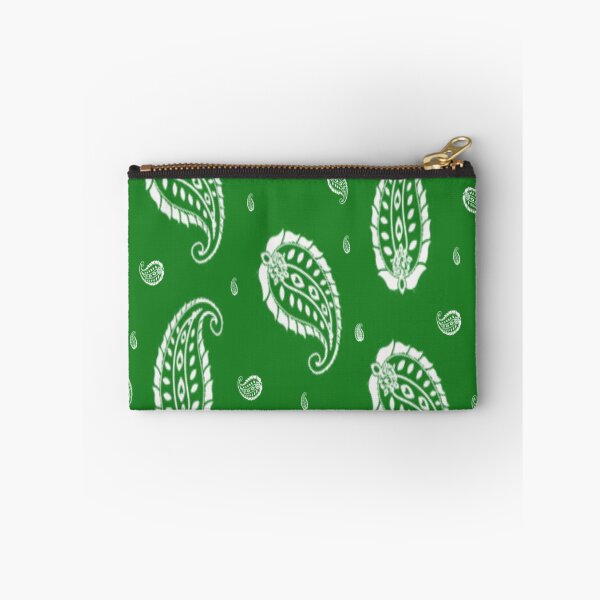 Item preview, White Paisley on Green designed and sold by AlteredAtelier.