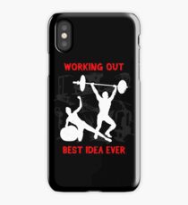 Working out the best idea ever iPhone Case