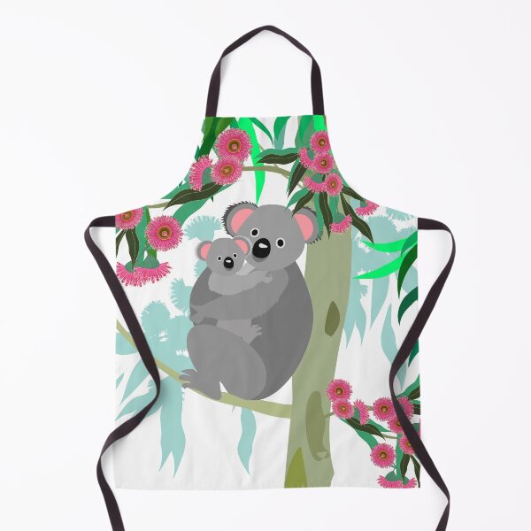 Item preview, Koala mom and baby in the blooming gum tree designed and sold by orangerinka.
