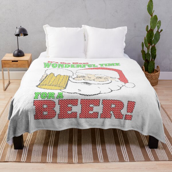 Item preview, Christmas Sweater Most Wonderful Time for a Beer designed and sold by GeniusDesignArt.