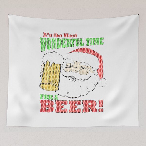 Item preview, Christmas Sweater Most Wonderful Time for a Beer designed and sold by GeniusDesignArt.
