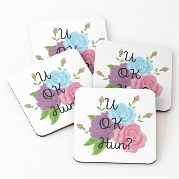 Item preview, U ok Hun? Floral Quote designed and sold by Pandoras-Boxx.