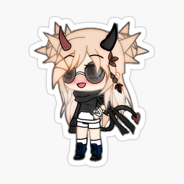 Happy Mouth Gachalife Sticker By Cyber Devil - Gacha Life Stickers