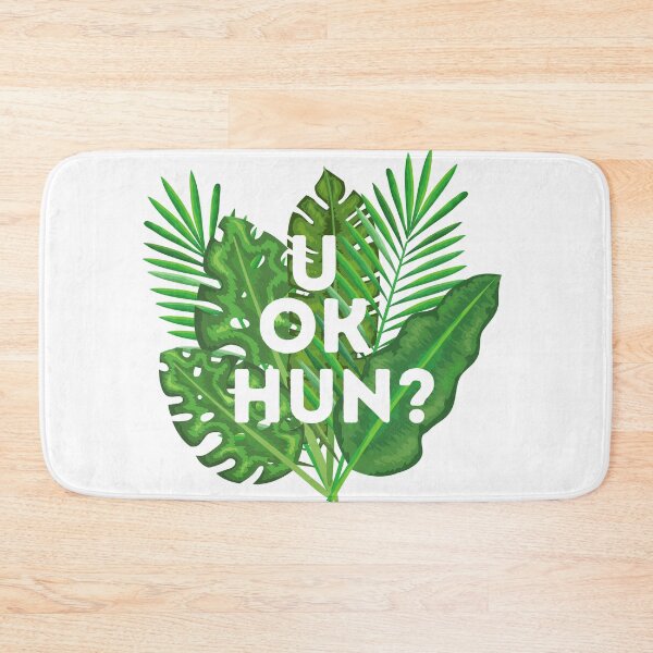 Item preview, U ok Hun? Palm leaves quote designed and sold by Pandoras-Boxx.