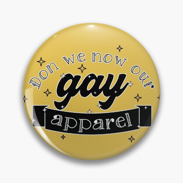 Artikelvorschau, Don We Now Unsere Homosexuell Kleidung Text Art (B + W auf Gold) entworfen und verkauft von dysperdis.