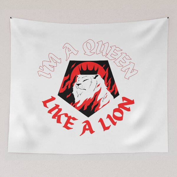 Item preview, (G)I-DLE Lion lyrics I'm a queen like a lion (KPOP Girlgroup) Red Ver. designed and sold by artFromPi.