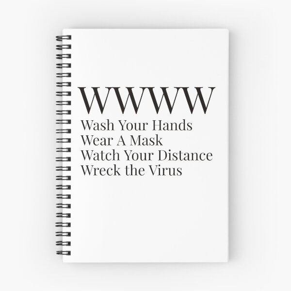 Aperçu de l'œuvre WWWW Lavez-vous les mains Portez un masque Faites attention à vos distances Éliminez le virus créée et vendue par Ayadsan.