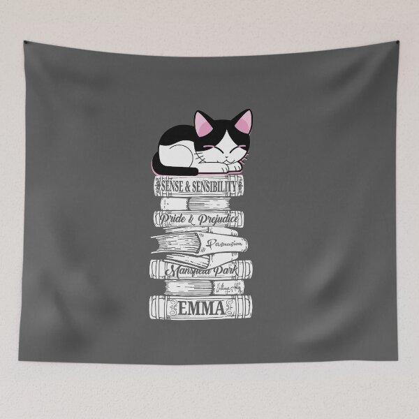 Item preview, Jane Austen Cat Kitten Book Club Mr. Darcy Fans Literary Quotes Gifts designed and sold by TopTeeShop.