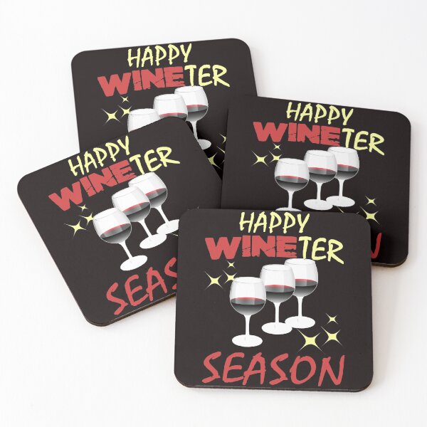 Item preview, Happy Wineter Season - Funny Glass Of Wine Gift Ideas  designed and sold by leo121687.