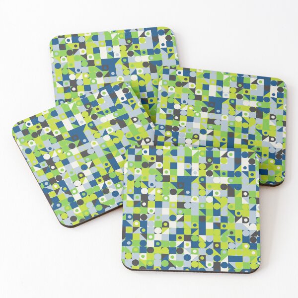 Item preview, Abstract multicolor ornament with random colors and various geometric shapes designed and sold by acidmit.