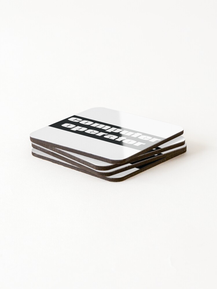 Thumbnail 4 of 5, Coasters (Set of 4), Computer Operator designed and sold by ProjectX23.
