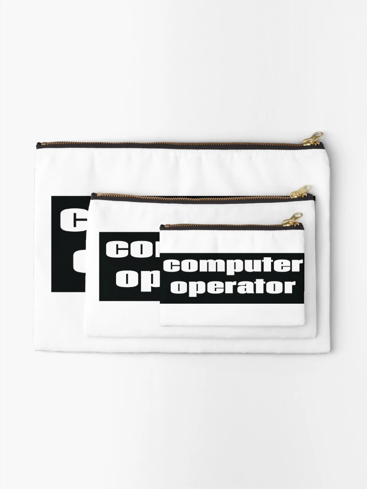 Thumbnail 2 of 4, Zipper Pouch, Computer Operator designed and sold by ProjectX23.