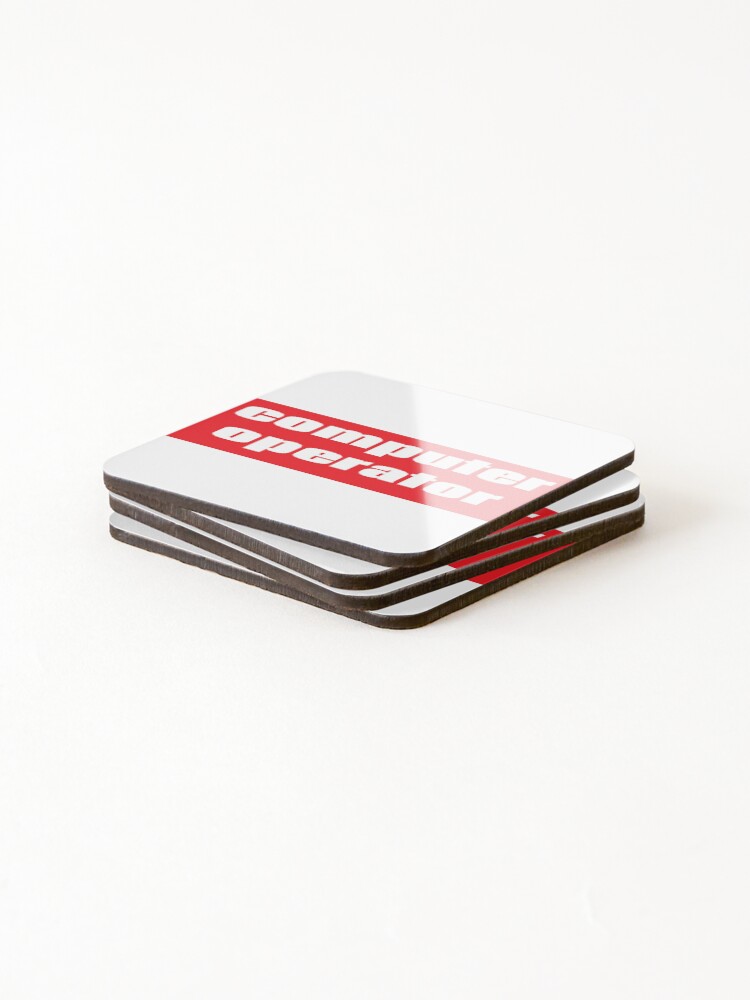 Thumbnail 4 of 5, Coasters (Set of 4), Computer Operator designed and sold by ProjectX23.