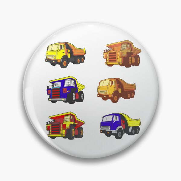 Item preview, Dump Truck Stickers Construction Machinery Big Trucks for Boys and Big Boys designed and sold by Hanlar.