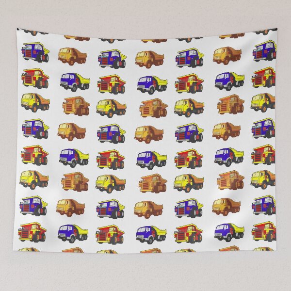 Item preview, Dump Truck Stickers Construction Machinery Big Trucks for Boys and Big Boys designed and sold by Hanlar.