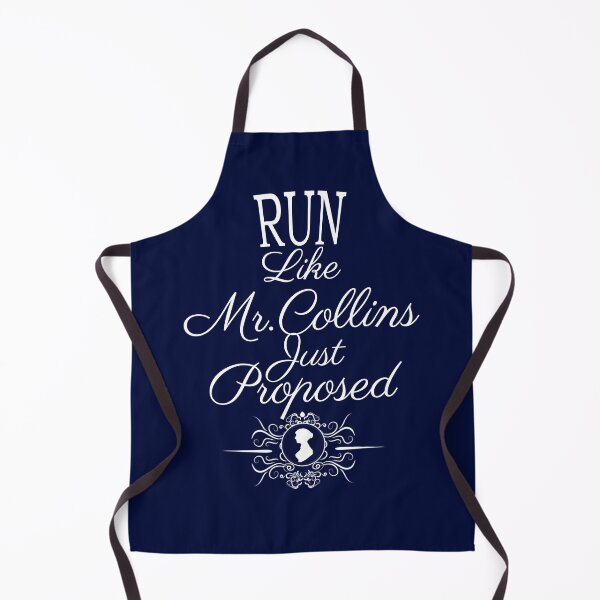 Item preview, Funny Jane Austen Book Club Run Literary Funny Jane Austen Book Club Run Like Mr. Collins Just proposed Literary Gift designed and sold by TopTeeShop.
