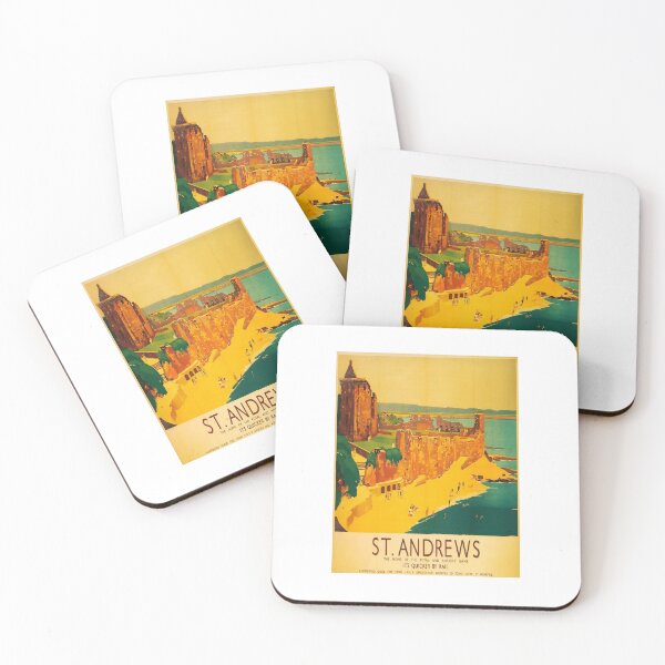 Item preview, retro iconic St Andrews designed and sold by CorasPosters.