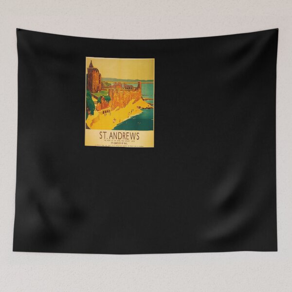 Item preview, retro iconic St Andrews designed and sold by CorasPosters.
