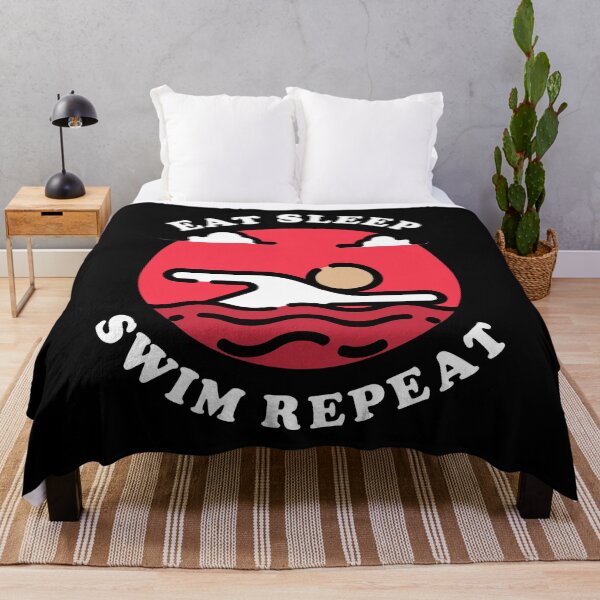 Item preview, Eat Sleep Swim Repeat designed and sold by vibrantyy.