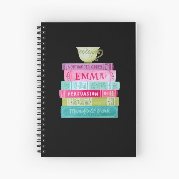 Funny Jane Austen Tea Party Book Club Fans Literary Gifts Spiral Notebook