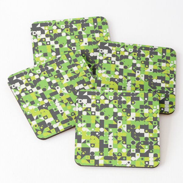 Item preview, Multicolor geometric shapes in abstract ornament with random colors designed and sold by acidmit.