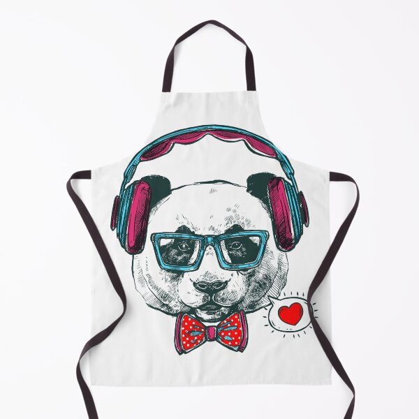 Item preview, Hipster portrait Panda animals designed and sold by Catana Design.