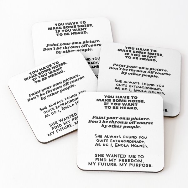 Item preview, A collection of Enola Holme's quotes designed and sold by SerenaMinimal.