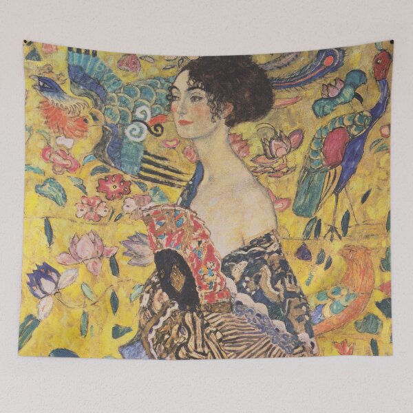 Item preview, Lady with a Fan - Gustav Klimt designed and sold by TemporaryArt.