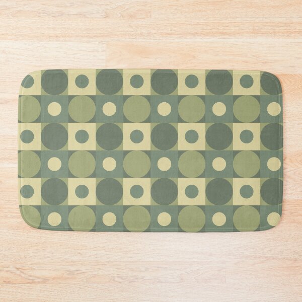 Item preview, Geometric pattern with circles in green military colors designed and sold by acidmit.