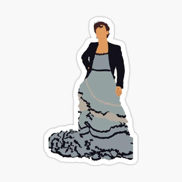 Harry Styles Vogue Dress Sticker