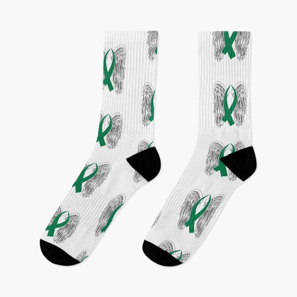 Item preview, Winged Awareness Ribbon (Green) designed and sold by blakcirclegirl.