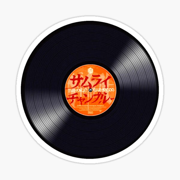 Disque vinyle Samurai Champloo Sticker