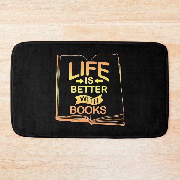 Item preview, Life is better with books designed and sold by mederDESIGNS.