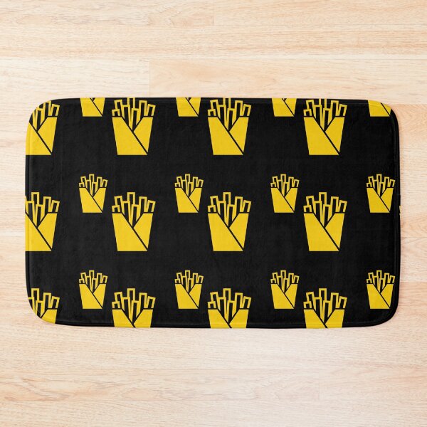 Item preview, French Fries Pattern Black Yellow2 designed and sold by kyds.