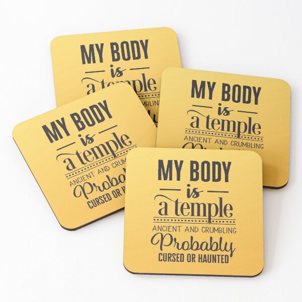 Item preview, My body is a temple ancient and crumbling designed and sold by Delicarte.