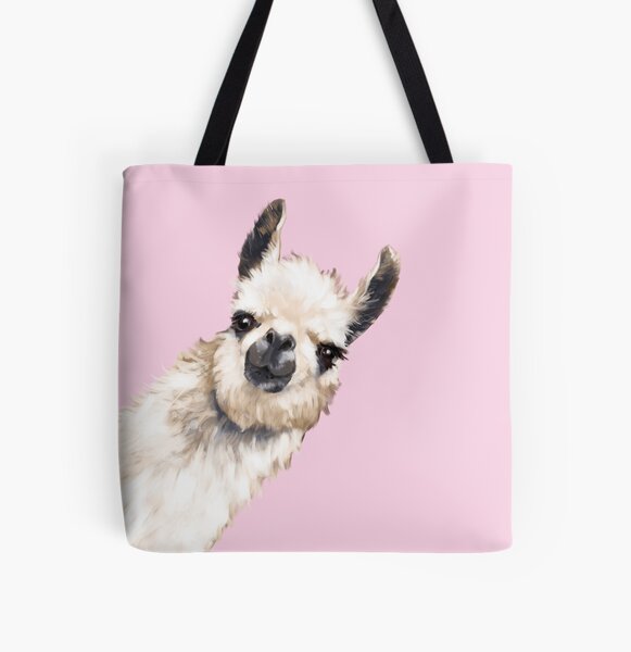 Sneaky Llama All Over Print Tote Bag