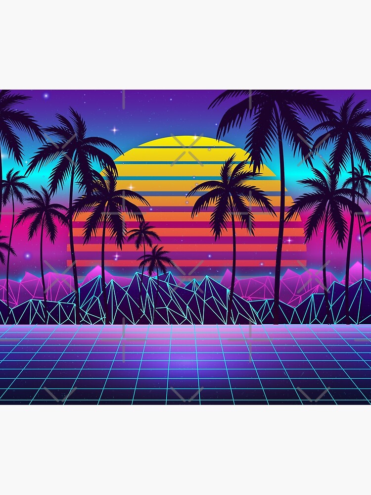 Radiant Sunset Synthwave by MaiZephyr