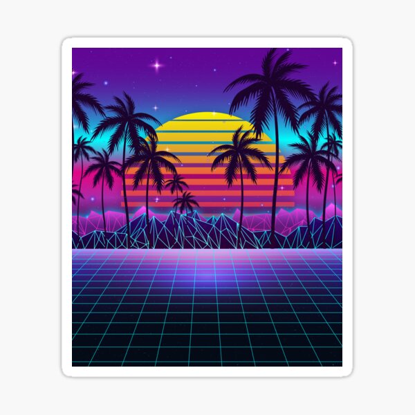 Item preview, Radiant Sunset Synthwave designed and sold by MaiZephyr.