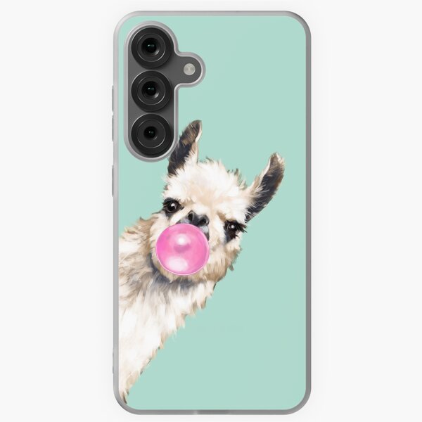 Item preview, Bubble Gum Sneaky Llama in Green designed and sold by bignosework.