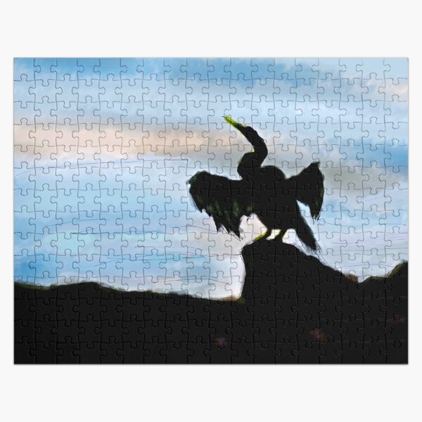 Darter - silhouette Jigsaw Puzzle