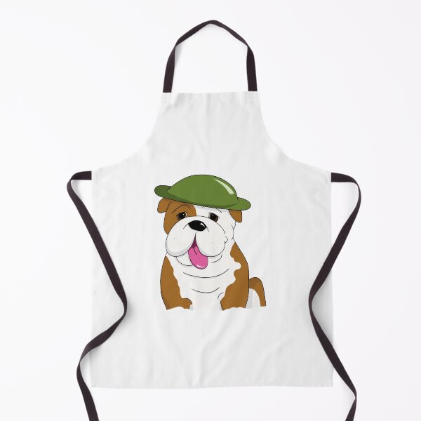 Item preview, English / British Bulldog in Tin Army Hat designed and sold by Mat Dixon.