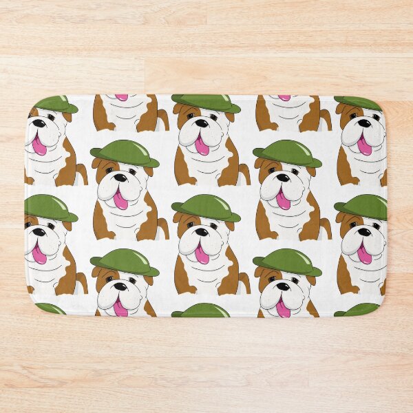 Item preview, English / British Bulldog in Tin Army Hat designed and sold by Mat Dixon.