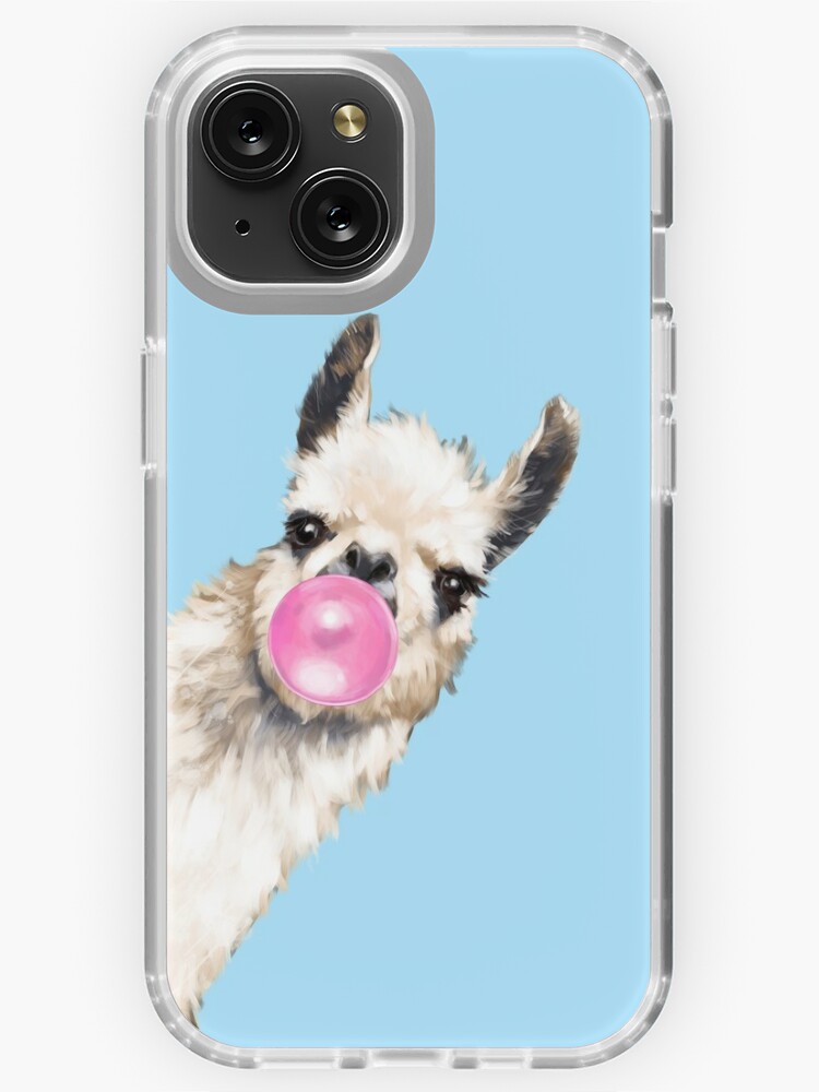 Bubble Gum Sneaky Llama in Blue