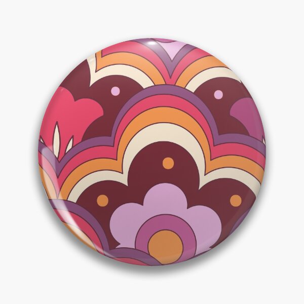 Item preview, 70s 60s retro Psychedelic Flower Power, Floral Pattern designed and sold by Ink Tally.