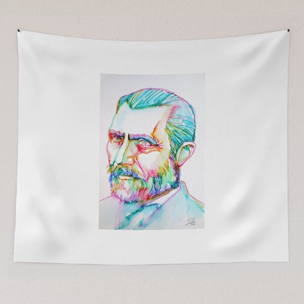 Item preview, VAN GOGH watercolor and ink portrait designed and sold by lautir.