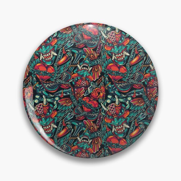 Item preview, Seamless oni mask pattern awesome.. designed and sold by Arramavis.